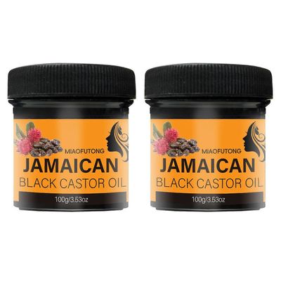 Jamaikan musta risiiniöljyhiusvoide Deep Nourishment pörröisyyden hallintaan ja hiusten kasvuun, korjaa kuivia vaurioituneita hiuksia 2pcs