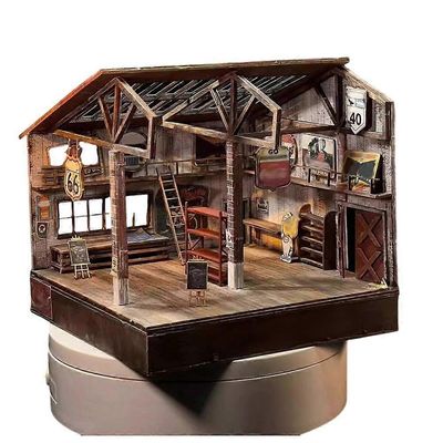 1:64 Diorama Warehouse Box Malli Näyttö Autotalli Kohtaus Prop Malli Tarvikkeet
