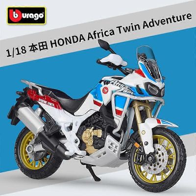 1:18 HONDA Afrikka Twin Adventure Moottoripyöräsimulaatio Alloy Malli Aikuisten kokoelma Koristelu Lahjat Lelut pojille Afrikka-kaksoset