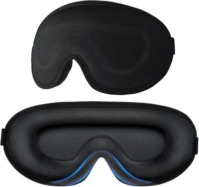 Eye Masks Uni silmänaamio naisille Miehet - Silkki pehmeä vaahto mukava makuunaamio, silmänsuojan silmänympärys silmät sidottu yöllä estää kevyt si...