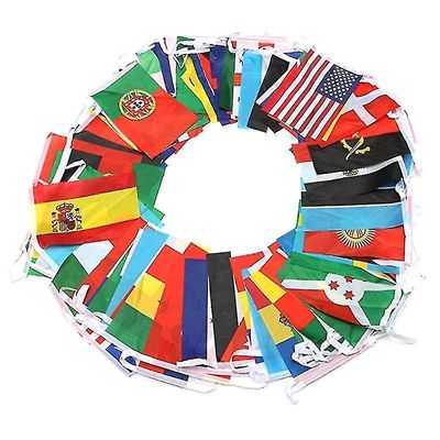 100 land String Flag International Bunting Pennant Banner Dekorasjon-DYDZ