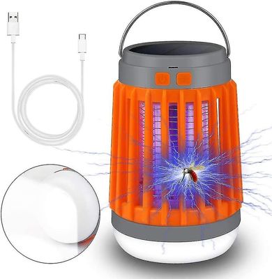 Niutuo Solar Camping myggeafvisende lampe med 4 belysningstilstande, UV-lys Insect Killer campinglampe, bærbar og vandtæt ip67