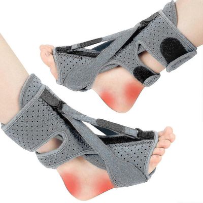 2 kpl plantaarifaskiitti yölasta, säädettävät hihnat plantar fasciitis relief yölasta naisille miehet, helpotustuki plantaarifaskiitin lievittämise...