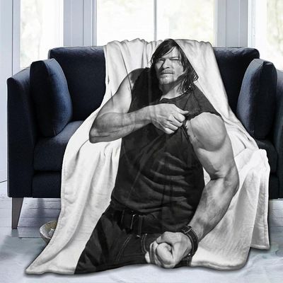 Kerota Daryl Dixon fleece heittää kevyt erittäin pehmeä kodikas ylellinen sänky mikrokuitu ABD15308 50x40in 125x100cm