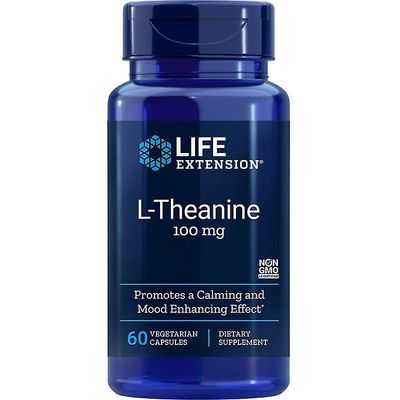 Life Extension Käyttöiän pidennys L-Theanine 100mg Vegicaps 60