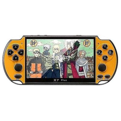 Jasoup 2021 Ny opgradering 5.1inch håndholdt Gaming Player 16GB Rom Psp Console Hand Game Machine Indbygget 10000 Gul