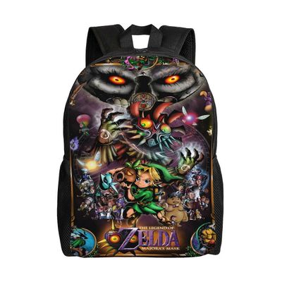 Legend Of Zelda -reppu Ala-asteen yläkoulun kirjalaukku Suuren kapasiteetin olkalaukut Rento Päiväreppu Kannettavan tietokoneen laukut pojille Tytö...