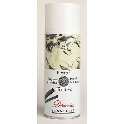 Sennelier Aerosolfixeringsmedel för blyertspennor och kol 400 ml Transparent 21 x 14 x 3,4 cm