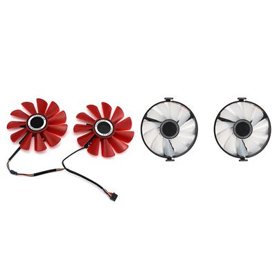 2x 85mm halkaisija Rx-570-2048sp Rx-580 Yhteensopiva Rx570 4G Rx580 Jäähdytystuuletin 2x Fdc10u12S9-C Jäähdyttimen tuuletin R