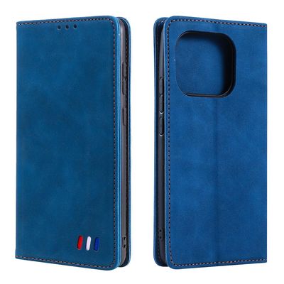 Etui til Xiaomi Mi 11 Pro Cover Magnetisk lukning tegnebog Bog Flip Folio Stand View Læder cover Stødsikker - Blå