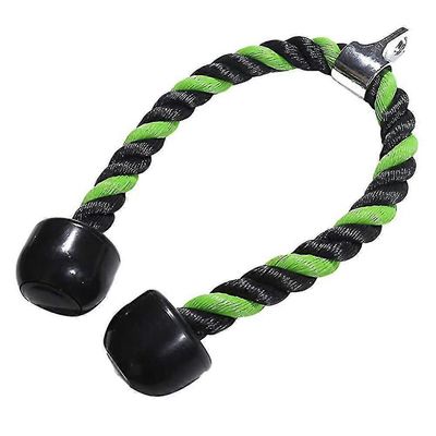 Eps Triceps Tens Rope Fitness Push Pull Press Cable Ance Kuntolaitteet Vihreä kaksoispää 90cm