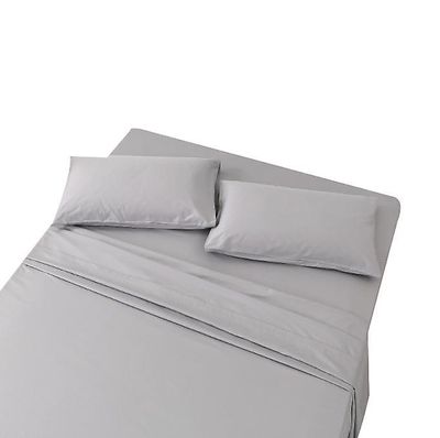 Handuo Sengetøj Sæt Mikrofiber Polyester Super Soft lys grå King