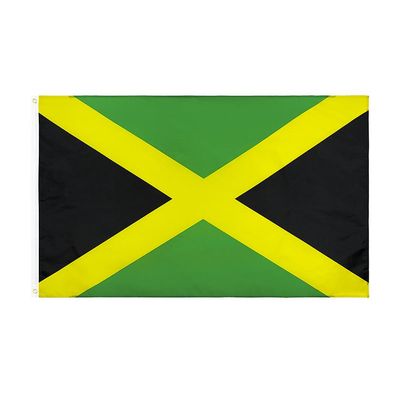 Bolongking Candiway 90X150cm NZL NZ Jamaica Flag Jamaica Flag Banner Blå og hvit stripe 90 x 150cm