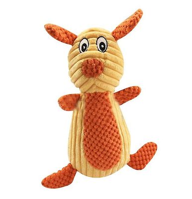 Handuo Bite-resistente Cute Animal Plys Vocal Legetøj gul