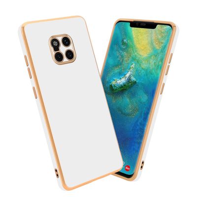 Huawei MATE 20 PRO Hülle praktisk deksel TPU-veske - med kamerabeskytter Glanset lilla - gull