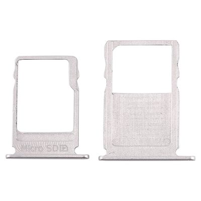 Sim-kortskuff + Micro SD-kortskuff for Nokia 3 Sølv