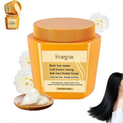 Amino Acid Essence Luxury Nourishing Hair Protein Cream, aminohappoa kosteuttava ja korjaava hiusnaamio, syvähoitoaine kuiville, pörröisille ja vau...