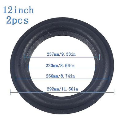 2kpl / setti vaahtorengas kumikaiutin kaiutin surro korjaus 12 inch