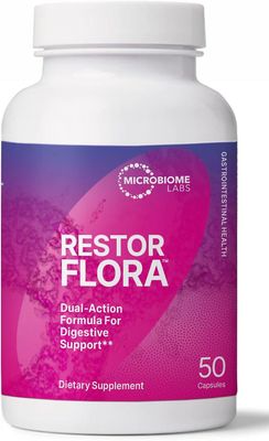 Microbiome Labs RestorFlora Probiotic Supplement 50 kapselit