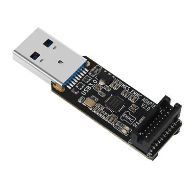 MKS EMMC-ADAPTERILLE V2 USB 3.0 kortinlukija MKS EMMC moduulille Micro-SD TF-kortti MKS Pi MKS SKIPR Musta