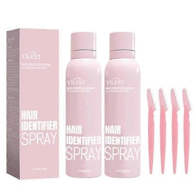 1/2/3 kpl Hair Identifier Spray kasvoille, näyttää kasvojen hiusten ja kasvojen hiusten tunnistesuihke dermaplaningille, kasvojen hiusten tunniste ...