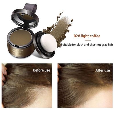 Maycheer Hairline Powder 4g Hairline Shadow Powder Makeup Hair Concealer Natural Cover Unisex 02 lett kaffe