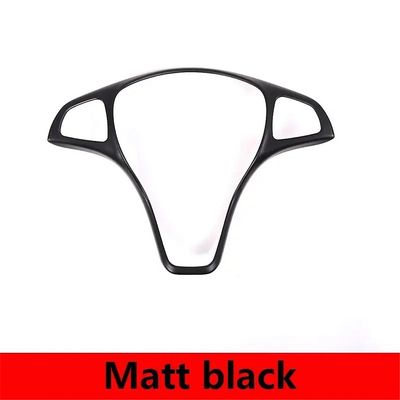 Begleri For Mercedes Benz C E klasse Glc Cla Gla W205 W213 X253x156 bil ratt dekorasjon ramme deksel trim klistremerker bil tilbehør Matt svart