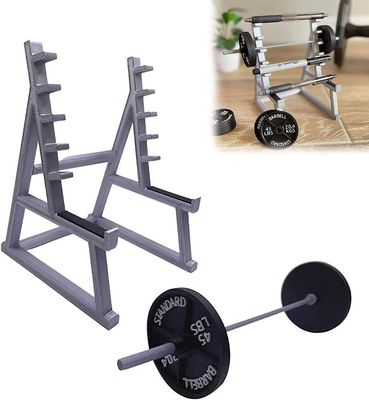 Frusde Squat Rack Pen Holder, Funny Barbell Rack Pen Holder, Gym Theme Desk Pen Organizer, For Fitness Enthusiasts Og Vægtløftning Fans Penneholder...