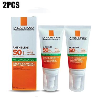 Ninesun 2 stk La Roche-Posay Anthelios solkrem SPF50+ Gel-Creme Anti-Brillance / Anti-Shine / La Roche Posay solkrem 50ml