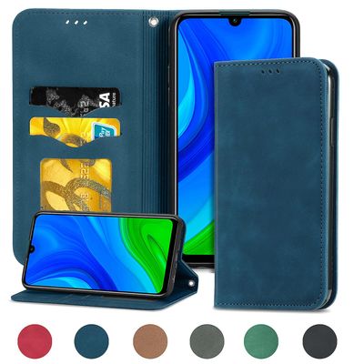 Gangxun Case For Huawei P Smart 2020 Magnetisk lukning Læder Tegnebog Cover Housse Etui Shockproof - Blå