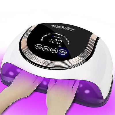 360w uv led kynsilamppu 57 led 4 ajastin kynsikuivain liikkeentunnistusmuistitoiminnolla irrotettava kaikille kynsigeelivaloille kotisalongille 60L...