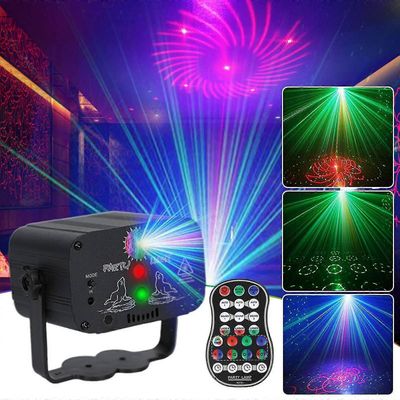 480kuviot laserprojektori lavavalo led rgb dj disco ktv show juhlavalaistus (exwo)