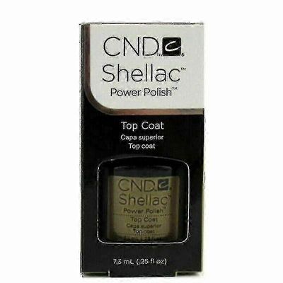 Cnd Shellac Base & Top Coat Gel Kynsilakka Soak-off Uv - Free Tracked Post