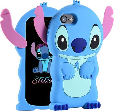 Vesker For Iphone 5s 5c 5 Sak, Lilo Stitch Søt 3d Tegneserie Unik Myk Silikon Dyr Gummi Karakter Støtsikker Anti-bump Protector Gutter Barn Jenter