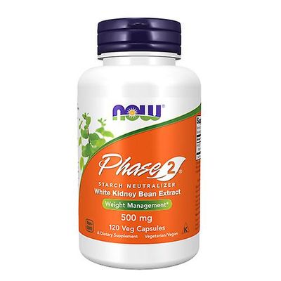 NOW Foods Nu livsmedel fas 2 stärkelseblockerare, 500 mg, 120 Vcaps (Förpackning med 1)
