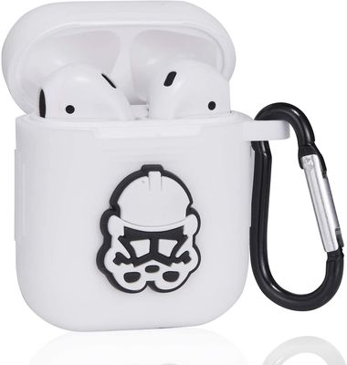 AIR Cute Animal Cartoon Sag for Airpods 2 / 1 (White Warrior)