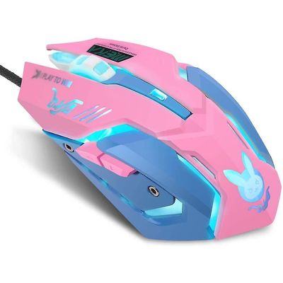 Mikasa Dejlig usb-computermus med kabel Pink