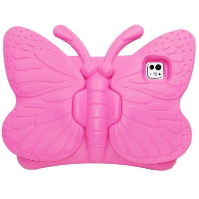 Laitteelle Ipad Pro 11 (2024) Kotelo Butterfly Style Support Kickstand Eva Tablet Cover - Rose