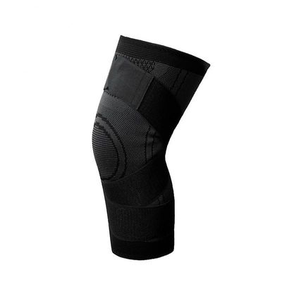 Ny Kneepad Elastic Bandage Pressurized Knee Pads Knee Support Protector Fitness Sport Svart knebøyle