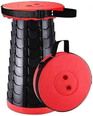 kannettava taitettava jakkara - muovinen taitettava jakkara retkeilyyn - sisäänvedettävä istuin - 150kg kuormakorkki