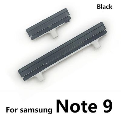 Uutta Samsung Galaxy Note 9 10 Plus -virtapainikkeelle + äänenvoimakkuuden sivupainikkeelle Huomautus 9 Musta