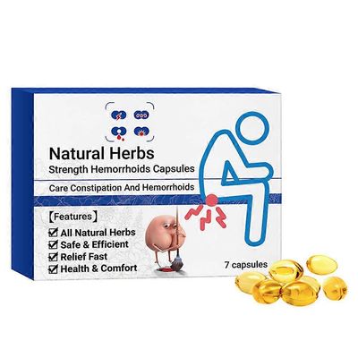 7kpl Natural Herbal Hemorrhoids Capsule Relief Itching Hemorrhoid Treat Solution for Hemorrhoid Treat Solution for Hemorrhoid Patients 7 kpl