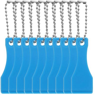 10kpl arpajaislippujen raaputustyökalu kannettava tarratarran poistotyökalu muovinen kaavintyökalu Sininen 5.5X2X0.3CM