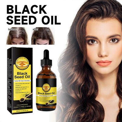Unbrand Black Seed Oil Organic terveille hiuksille, 100% puhdas Black Seed Hair Care Oil ravitsee kosteuttaa hiuksia ja ihoa, hiustenlähtöä 3 kpl -...