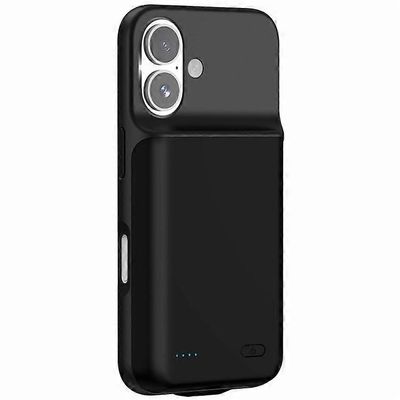 Yhteensopiva iPhone 16 -latauskotelon kanssa 7000mAh Power Bank -puhelimen vara-akku Musta