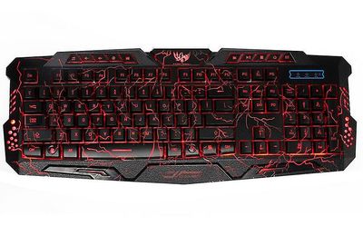 Ruili Professionelt stereo gamingheadset til Ps4 Xbox360 Ps3-pc Rød