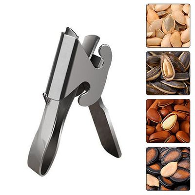 Peanut Pincers Peeler Clamp Nut Sheller Rustfrit Stål Dual Caliber Folder