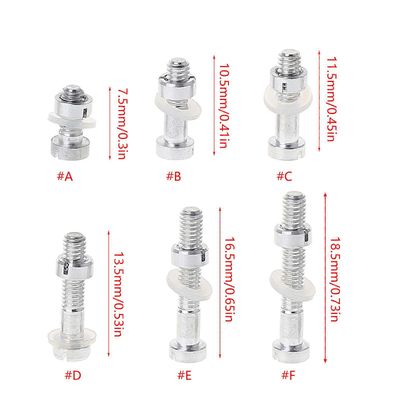 M2.5 Universaali levysoitin Päänkuoren kasetin asennussarja Alumiiniseospultit Ruuvit Mutterit vinyylille LP-levylle Playe M2,5 x 16,5 mm M2.5 x 16...