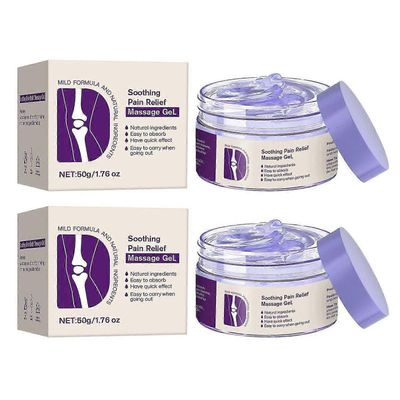 Nivelkipua lievittävä hierontageeli violetti voide yhteisiin toimintoihin koko kehossa, rauhoittaa polvia, 70 % 2pcs