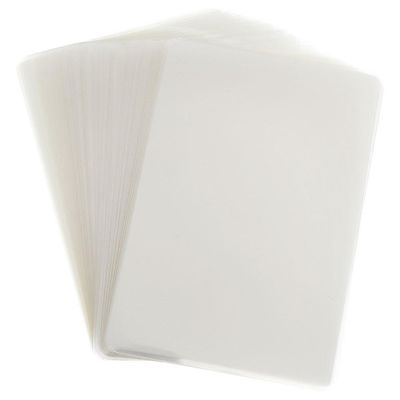 100 ark lamineringsfilm Klare lamineringsark Termisk laminering Papirark Lamineringsposer Beige 13.50X9.50X0.10CM